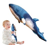 Animal en peluche de baleines, peluche de baleines - Oreiller de lancement d'animaux marins remplis simulés, jouet de baleine adorable pour salon, chambre à coucher, chambre d'enfant, S