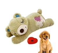Animal en peluche de battement de coeur de chiot - Ours en peluche confortable et amovible pour chiens | Jouet confortable alimenté par batterie pour se détendre, jouer, animal en peluche doux Teksome