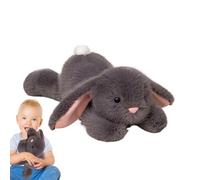 Animal en peluche de lapin menteur, peluche de lapin à oreilles longues - Peluche lapin câlin avec oreilles disquettes - Collection d'animaux câlins, compagnie bien-aimée réaliste pour