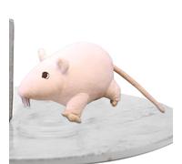 Animal en peluche de rats, jouet en peluche de souris | Jouet en peluche de souris en peluche douce et réaliste,Jouet de farce pour petit chat, fausses fournitures de fête pour Halloween et le poisson