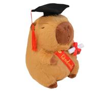 Animal en Peluche de Remise des diplômes - Adorable Peluche Capybara Portant Une Capuche de diplôme, Cadeau de Remise des diplômes pour et Adultes | Douce pour Les diplômés