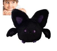 Animal en Peluche d'halloween - Chauve-Souris en Peluche Douce avec Oreilles de Lapin, Jouet de Chauve-Souris Gothique Douce de 25,4 cm pour, Aile réversible Fantaisie pour Anniversaire