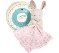 Animal en peluche Doudou et Compagnie Botanic Bio Lapin Pm avec doudou Rose Rose G