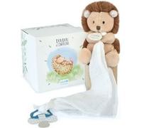 Animal en peluche Doudou et Compagnie Hérisson avec doudou attache-sucette G