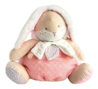 Animal en peluche Doudou et Compagnie Range pyjama lapin sucre Rose Neutre G