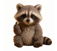 Animal en Peluche du Majeur, Rencontrez l'attitude Squad: minuscules Rebelles en Peluche avec des sass et des câlins, des Jouets de Poche Raccoon