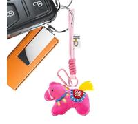 Animal en peluche en forme de cheval - poupée mascotte du Nouvel An porte-clés pendentif, décorations en peluche cheval pour le Nouvel An chinois | Pour garçons, filles, vacances, sac à dos