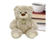 Animal en peluche en forme d'ours - Jouet à collectionner doux de 20 cm de long | Petit en peluche pour tous - Cadeau pour adultes et enfants pour anniversaire, Noël, Saint-Valentin, Pâques