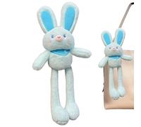 Animal en peluche en peluche, lapin, 11,81 pouces mignons de dessins animés en peluche bunny, Pendent de porte-clés, décoration du foyer d'animaux, charme de sac à dos, trucs de décoration extensibles