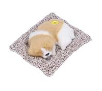 Animal en Peluche, Faux Chien, Chiot en Peluche Interactive Jouet électronique Animal de Compagnie Adorable Chiot Endormi Enfants Toys Décorations pour Garçons Filles (Chien de Sieste)