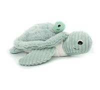 Déglingos Peluche bébé PTIPOTOS Tortue Maman/Bébé – Toute douce 29 cm, Menthe