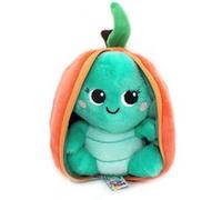Déglingos Doudou Corvet la Tortue – Peluche réversible toute douce Vert/Orange 18x10x17 cm
