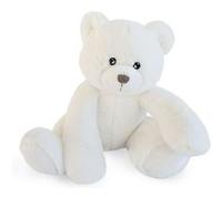 HISTOIRE D'OURS - Peluche Oscar Ivoire 35 cm - Compagnon Fidèle pour Bébé Fille ou Garçon - Doux et Confort - Large Sourire Invitant aux Câlins - Idée Cadeau Naissance - Boîte Cadeau - HO3023