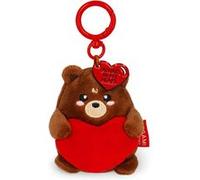 Animal en peluche Legami Porte-clés Teddy Bear Marron et Rouge Marron et Rouge