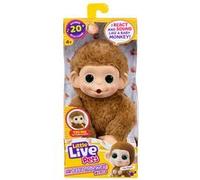 Animal en peluche Little Live Pets Mon Bébé Singe Mini Caramel Caramel