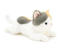 Animal en peluche mignon, peluche de chat réaliste, Calico, 17, 72 pouces | Détails félins réalistes, texture ultra douce, idéal pour les amoureux des chats, décoration de maison/bureau, copain