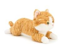 Animal en Peluche Mignon, Peluche de Chat réaliste, Orange, 11, 81 Pouces | Détails félins réalistes, texture ultra douce, idéal pour les amoureux des chats, décoration de maison/bureau, copain