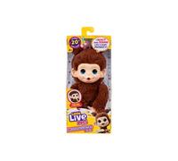 Animal en peluche Mon Bébé Singe Mini Marron