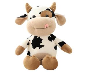 Animal en Peluche Muçca - de Vache Douce et Confortable | Jouets avec Son soufflé pour Chambre d'enfant et Maternelle | Cadeau d'anniversaire réaliste en Peluche pour garçons, Raga