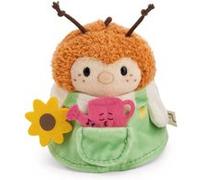 NICI Doudou Hummel Hadshi 62904 - 8 cm, arrosoir et costume de jardin, boîte cadeau, marron