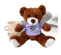 Animal en Peluche Ours | Décorations De Chemise À Motif Chauve-Souris Mignonnes Et Douces - Ours Jouet en Peluche,pour Bébé Saint-Valentin Noël Halloween Pâques Shower Garçon