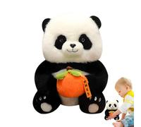 Animal en peluche panda - Peluche panda Jouets animaux réconfortants en peluche zoo | Jouet consolateur animal avec décoration porte bonheur, adorable jouet consolateur pan