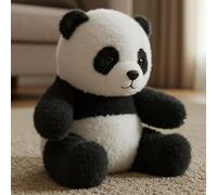 Animal en Peluche Panda, Soutien Émotionnel en Peluche Panda Bear, 21cm Toy De Poupées Réaliste Douce pour Sommeil Apaisant Stress Stress Support Student Psychologie