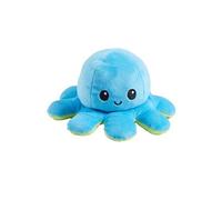 Animal en peluche Pieuvre réversible XL Bleu et Vert