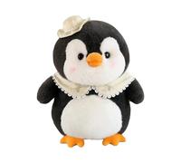 Animal en peluche pingouin en peluche mignonne et douce en forme de pingouin - Adorable compagnon endormi câlin pour enfants, décoration de canapé, lit pour anniversaire, Noël