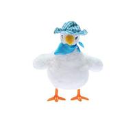 Animal en peluche poule 30cm - Blanc Blanc G