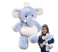 Animal en Peluche pour Chiens, Animaux en Peluche pour Chiens - Mignon Chien, éléphant, Orange, Peluche de 17,7 Pouces | Jouets en Peluche Doux pour de Dessins animés, décoration