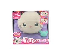 MGM - Chat interactif Purro 110870 - Répond aux touchers et sons, miaule et ronronne - Blanc
