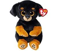Ty – Peluche Beanie Bellies Randi le chien – Yeux dorés Glitter – Noir et marron