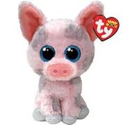 TY Beanie Boos - Hambo Le Tendre Cochon avec Yeux Bleus Scintillants - 15 cm - T37318
