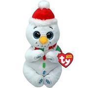 Animal en peluche TY Beanie Boo's Small Noël Brrrnard bonhomme de neige 15 cm Multicolore G