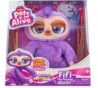 ZURU Peluche Pets Alive Fifi le Paresseux – Robotique, fourrure violette