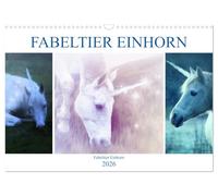 Animal fabuleux Licorne, Version française (Calendrier mural 2026 DIN A3 portrait), Calendrier CALVENDO mensuel