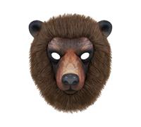 Animal Face Cover - Halloween Cosplay Party Props | Brown Bear Sheep Masque