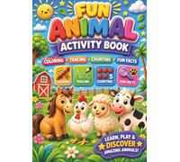 Animal Facts , Coloring and Activity Book for Kids Ages 4-8: Fun Educational Animal Learning Activity Book with Coloring Pages, Tracing Practice, ... Early Learning Activities for Boys and Girls