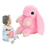 Animal farci de lapin réaliste et réaliste en peluche lapin, LIGHT ELECTRONIQUE EASQUE INTERACTION CONCHITTO, Danser chanter une peluche éducative jouet lapin en peluche, répétée car