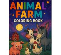Animal Farm Coloring Book: Step into a magical farm full of happy animals, starry skies, and endless coloring fun!