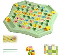 Animal Flip Chess Memory Game,Memory Chess Over Card Board,Cartoon Pattern Matching Memories Game, Suitable for 2-4 Players (Animal)