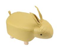 Animal Footstools, Internet - Célébrité - Mignon tabouret bas paresseux - Petit repose-pieds - Ottoman avec forme Tive - Maison - Animal - Lapin - Salon - Dessin animé - Banc à chaussures - Jaune