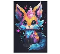 Animal Fox Puzzles De 1000 Pièces, Puzzle pour Adultes en Bois, Jeu D'adresse Toute La Famille, 78×53cm