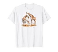 Animal Giraffe Art Kingdom Safari Jirafa Wild Giraffa T-Shirt