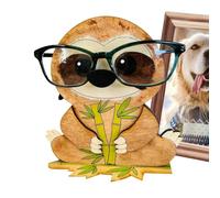 Animal Glasses Holder - 3D Wood Carved Eyeglass Holder | 10x12x15cm Glasses Stand For Women | Handmade Eyeglass Holders, Animal Shaped Home Desk Décor, Cute Sunglasses Display Stand For Desk