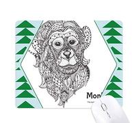 animal grande bouche photo monkey tapis de souris green pine tree tapis en caoutchouc