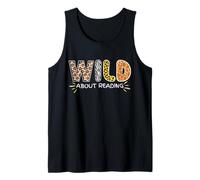 Animal Graphic Wild About Reading Books Teacher Débardeur