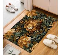 Animal Grue À Couronne Rouge Rouge Tapis Antidérapant 200x300cm - Plante de Magnolia Imprimé Ne perd Pas Ses Poils - Tapis Lavable pour Salon, Chambre à Coucher, Salle à Manger, Descente de Lit