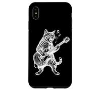 Animal Guitare Chat Musique Art Coque pour iPhone XS Max